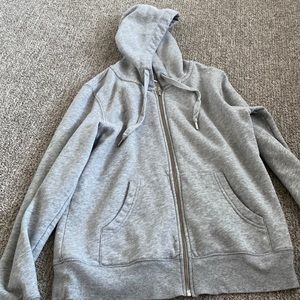 Grey zip up